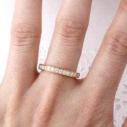 Eternity CZ ring (gold plating) 第2張的照片