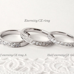 Eternity CZ ring  (rhodium plating) 3枚目の画像