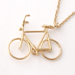 bicycle necklace (gold plating) 第2張的照片