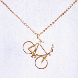 bicycle necklace (gold plating) 第1張的照片