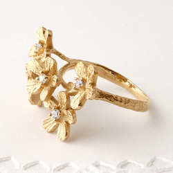 Petit fluer ring ( five/gold plating) 第2張的照片