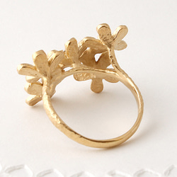 Petit fluer ring ( five/gold plating) 第3張的照片