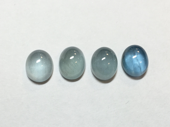 H様オーダー用ページ／aquamarine crown ring (rhodium plating) 5枚目の画像