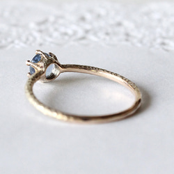 round cut sapphire ring [5mm] k10 3枚目の画像