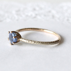 round cut sapphire ring [5mm] k10 4枚目の画像