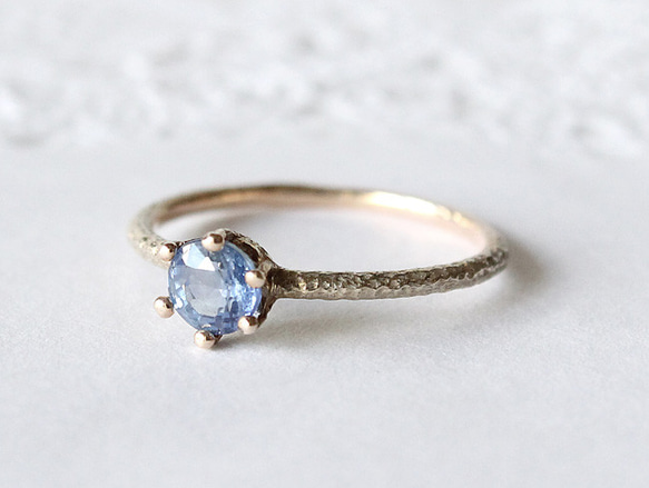 round cut sapphire ring [5mm] k10 2枚目の画像