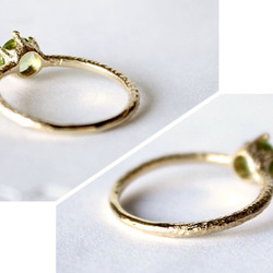 round cut peridot ring [5mm] (gold plating) 4枚目の画像