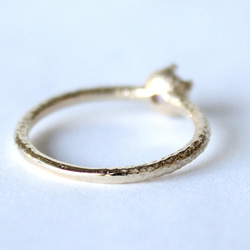 round cut tourmaline ring [4mm]  (gold plating) 【受注制作】 5枚目の画像