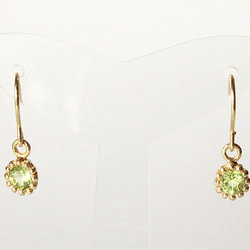 Peridot pierce (gold plating)【受注制作】 2枚目の画像