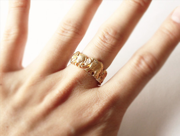 Elephant ring (gold plating) 第2張的照片