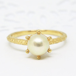 1398 美品❣️ あこや真珠　4-7.5mm テリすごく良い　パールリング あこや真珠リング | Pearl for Life -真珠で彩る豊かなくらし