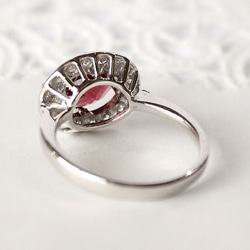 garnet ring / rhodium plating「受注制作」 6枚目の画像