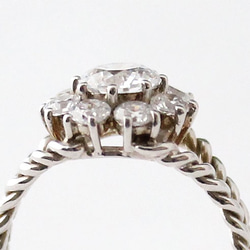 CZ ring 2 / rhodium plating 7枚目の画像