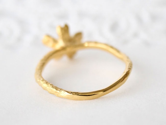 sakura ring  (gold plating) 第6張的照片