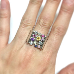 multi-color ring  (rhodium plating) 5枚目の画像