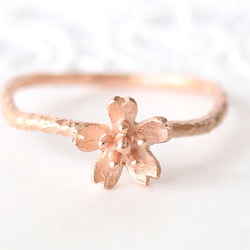 sakura ring  (pink gold plating) 第1張的照片