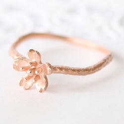 sakura ring  (pink gold plating) 第2張的照片