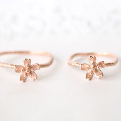 sakura ring  (pink gold plating) 第3張的照片