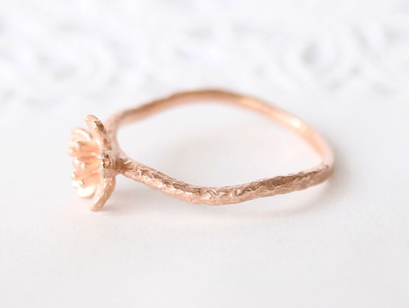 sakura ring  (pink gold plating) 第4張的照片