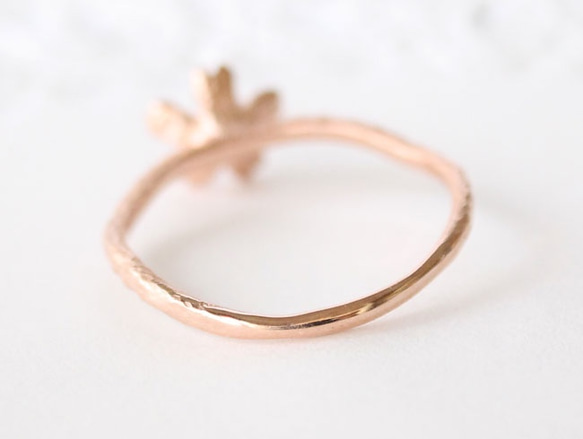 sakura ring  (pink gold plating) 第6張的照片