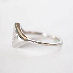 Taper diamond ring [0.08ct] (rhodium plating) 第3張的照片