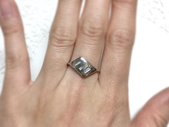 Taper diamond ring [0.08ct] (rhodium plating) 第5張的照片