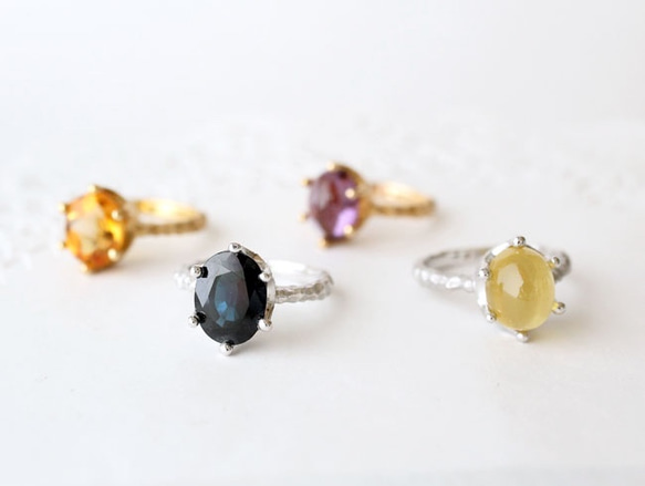 Sapphire crown ring  (rhodium plating) 5枚目の画像