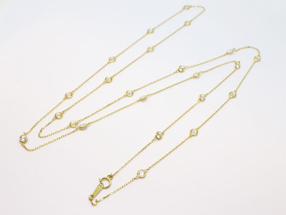 Station necklace / long (gold plating) 第2張的照片