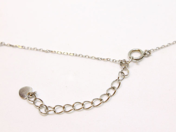 Station necklace  (rhodium plating) 3枚目の画像