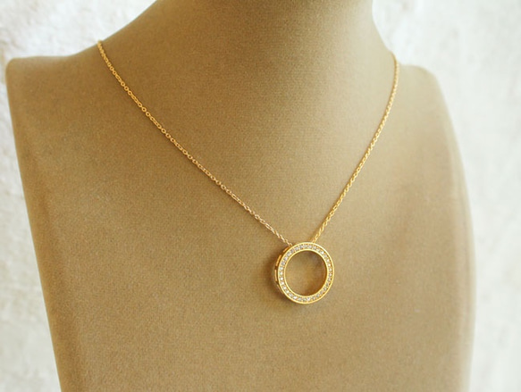 Eternity necklace  / gold plating 第4張的照片