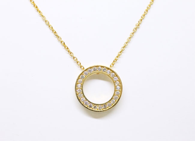Eternity necklace S  / gold plating