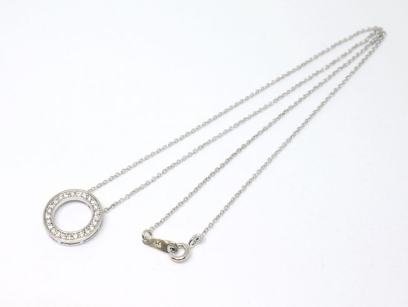 Eternity necklace  S / rhodium plating 第3張的照片