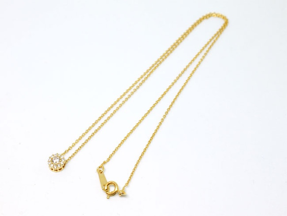 Entourage necklace  / gold plating 第3張的照片