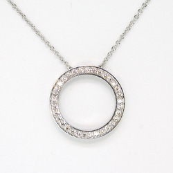 Eternity necklace(slide adjuster chain) / rhodium plating 第1張的照片