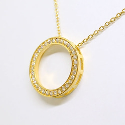 Eternity necklace(slide adjuster chain)  / gold plating 2枚目の画像