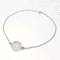 Coin anklet / rhodium plating 第1張的照片