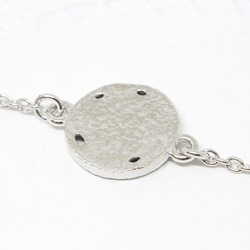 Coin anklet / rhodium plating 第4張的照片
