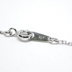 Bluetopaz cabochon key necklace (rhodium plating) 第6張的照片