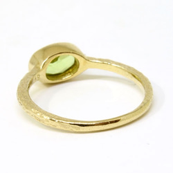 Peridot mil ring / gold plating 第5張的照片