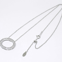 Eternity necklace  (oval) / rhodium plating【受注制作】 3枚目の画像