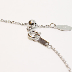 Eternity necklace  (oval) / rhodium plating【受注制作】 4枚目の画像