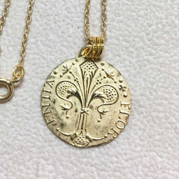 coin necklace K (gold plating) 第2張的照片