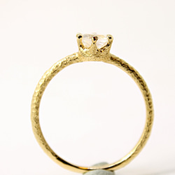 round cut royal blue moonstone ring [5mm] (gold plating) 4枚目の画像