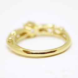 foliage scroll heart ring / white topaz (gold plating)　4mm 第7張的照片