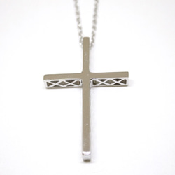 cross necklace  (rhodium plating) 2枚目の画像