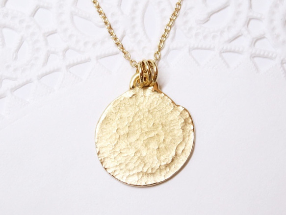 coin necklace Chariot (gold plating)・トップのみ２点 3枚目の画像