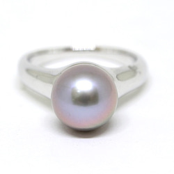 珍珠戒指9mm以上《銀》 第2張的照片