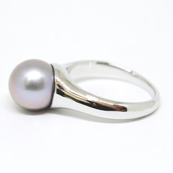 珍珠戒指9mm以上《銀》 第4張的照片