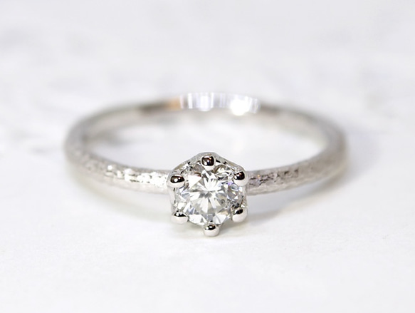 k18 WG / Diamond ring [0.350ct] 第1張的照片