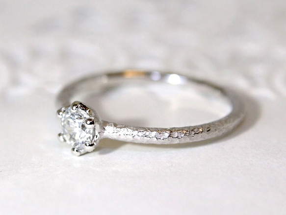 K18WG / Diamond ring [0.350ct] 2枚目の画像